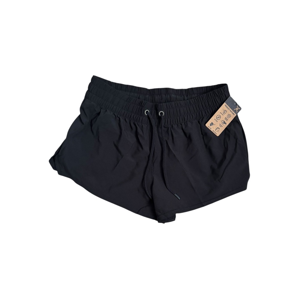 Performance Apparel‎ Womens Running 2.5" Shorts Black Athletic Drawstring Size S